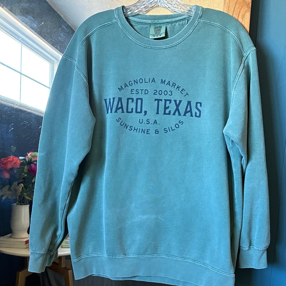 Comfort Colors teal crewneck tee